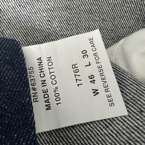 Denim overalls 46x30 USA works bluejean bib overalls - Picture 8 of 8